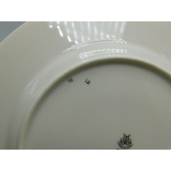 1x  Castleton China Caprice Dinner Plate 10 3/4" Blue Gray Floral Excellent - Picture 8 of 12